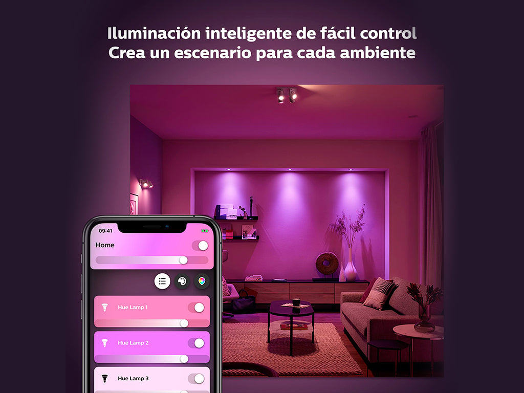 Ampolleta Inteligente Philips Hue E27 Con Bluetooth