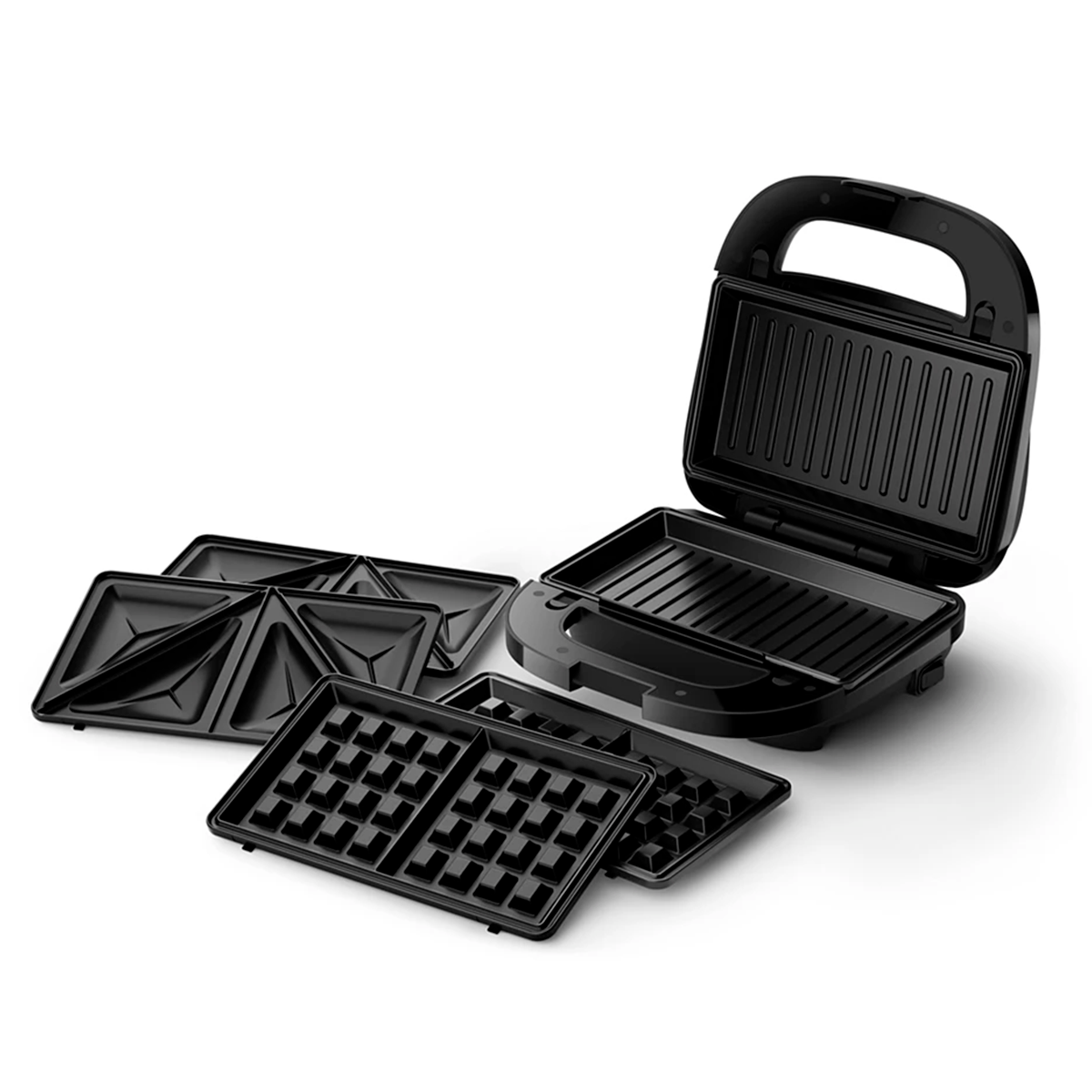 Sandwichera Philips 3 en 1 Paninis waffles y sándwiches