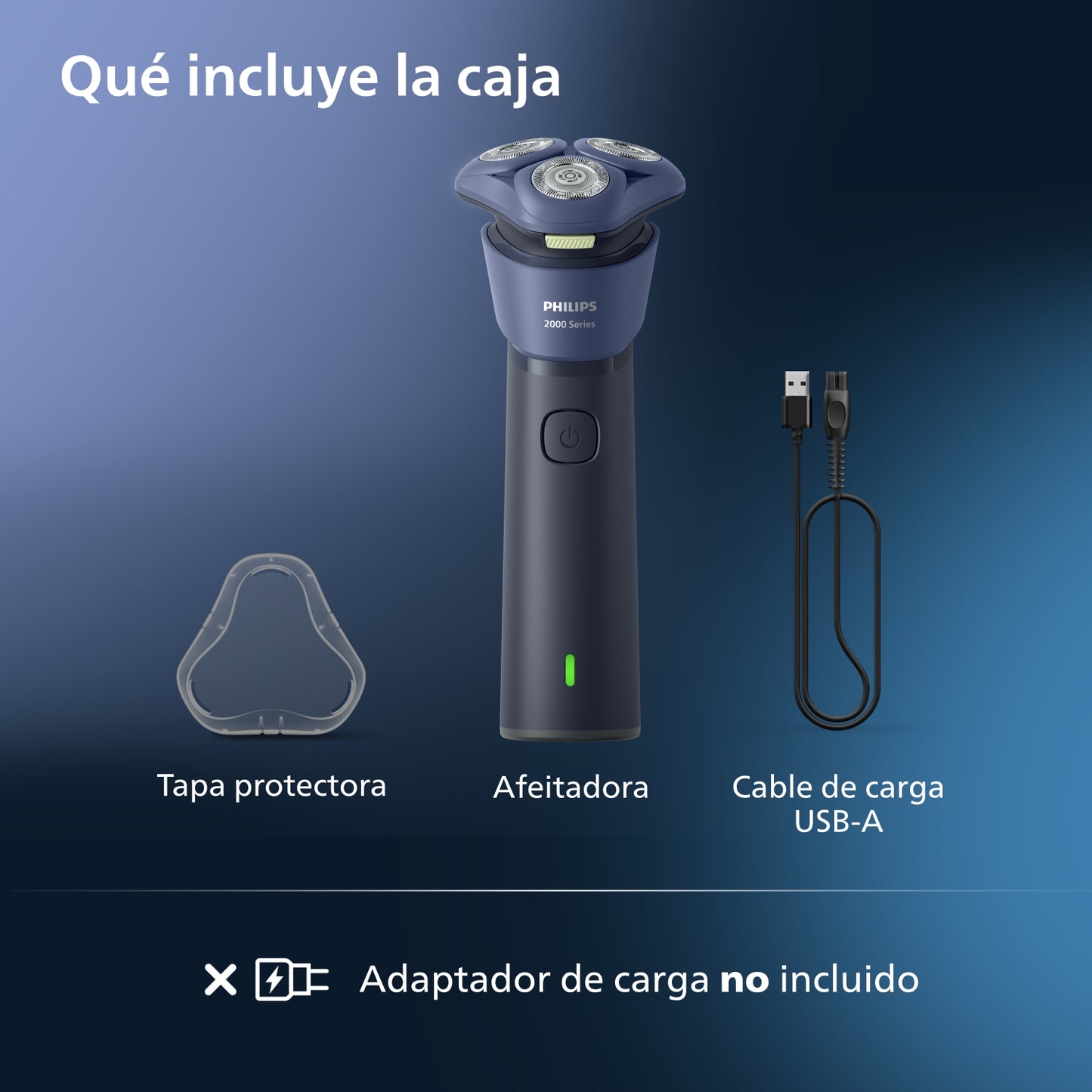 Afeitadora Philips Serie 2000 en Húmedo y Seco S2885/00