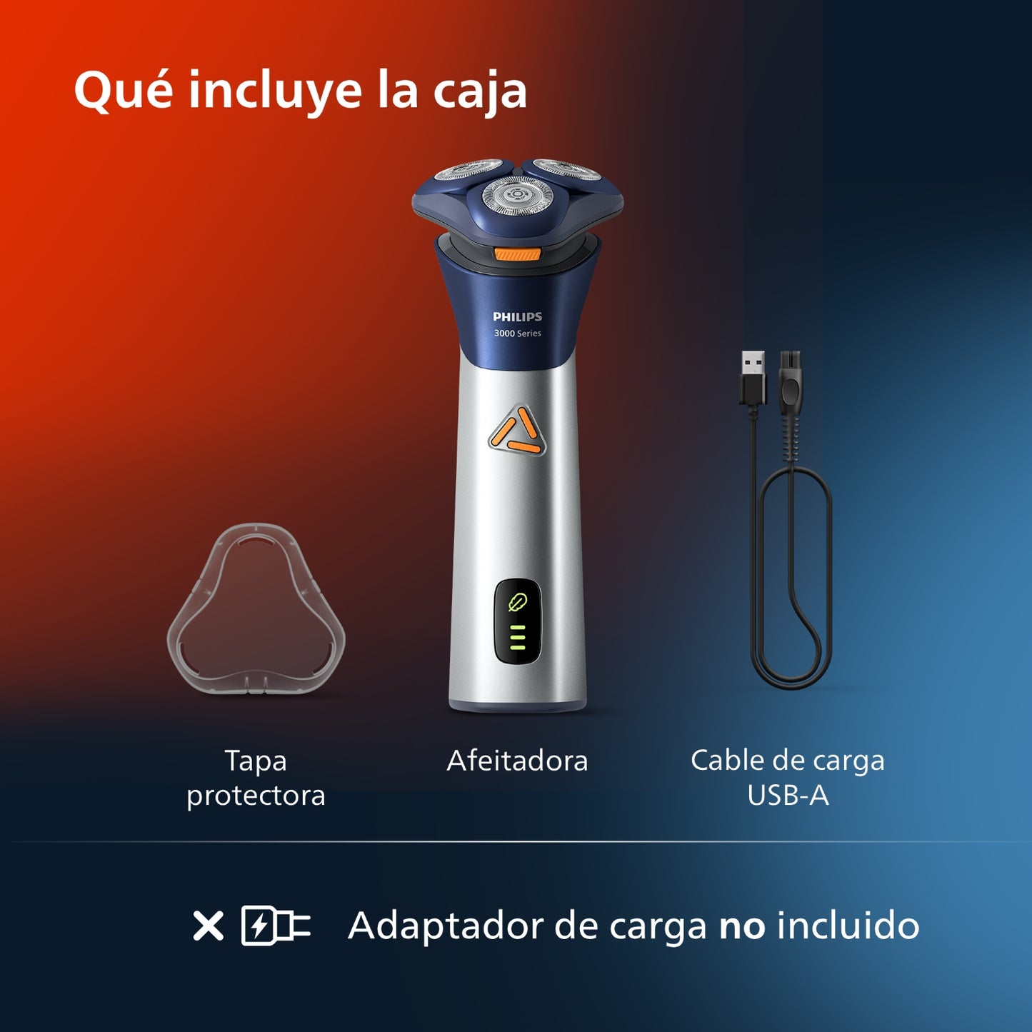 Afeitadora Philips Serie 3000 en Húmedo y Seco S3882/00