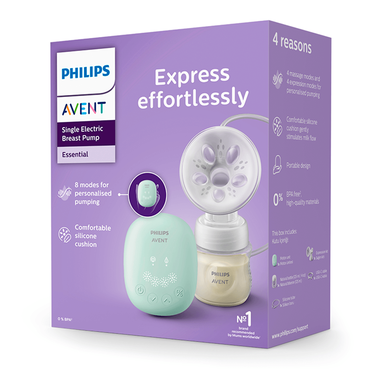 Extractor Electrico Philips Avent SCF323/11 4 niveles