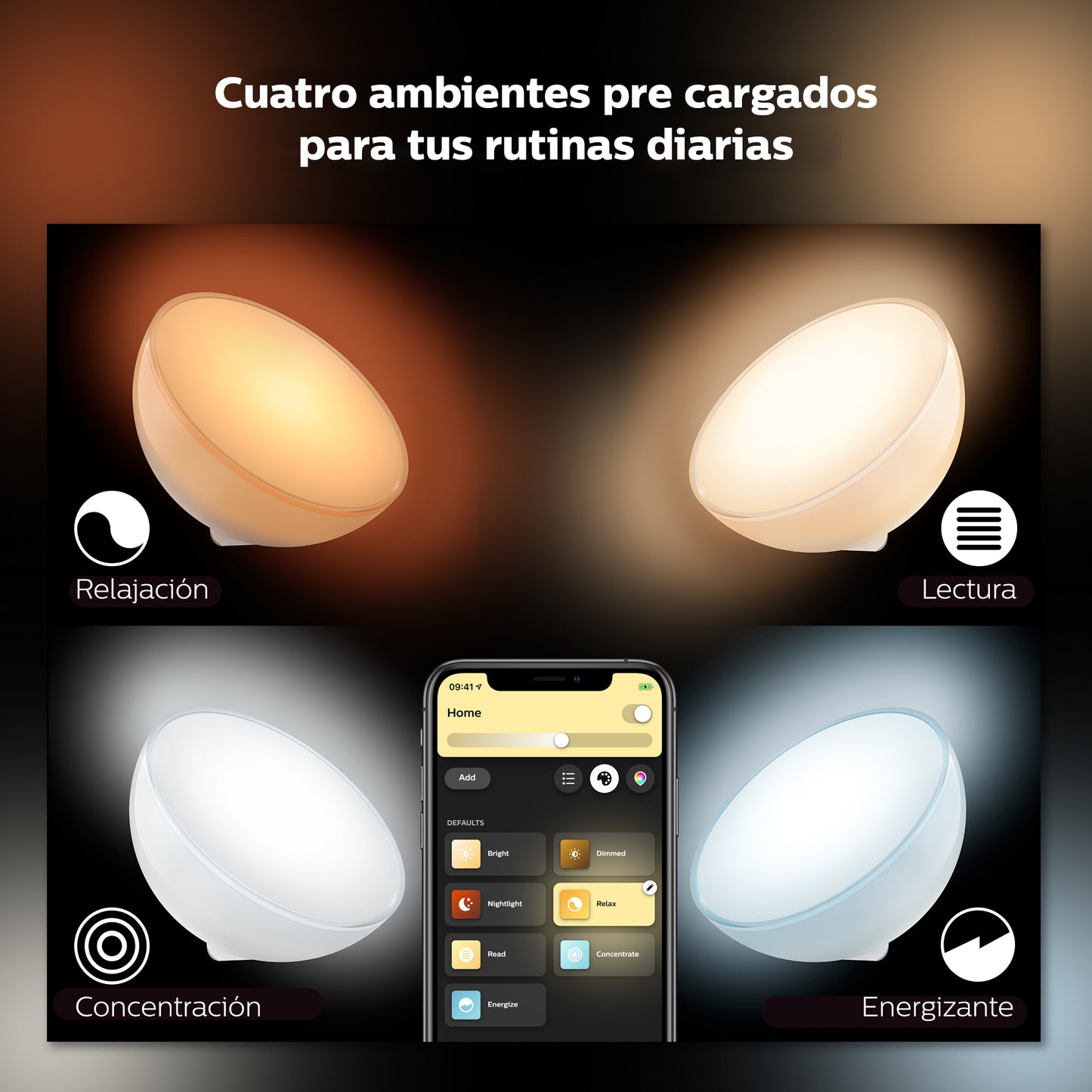 Lámpara Portátil Philips Hue Go Blanco Color Led Blanco Rgb