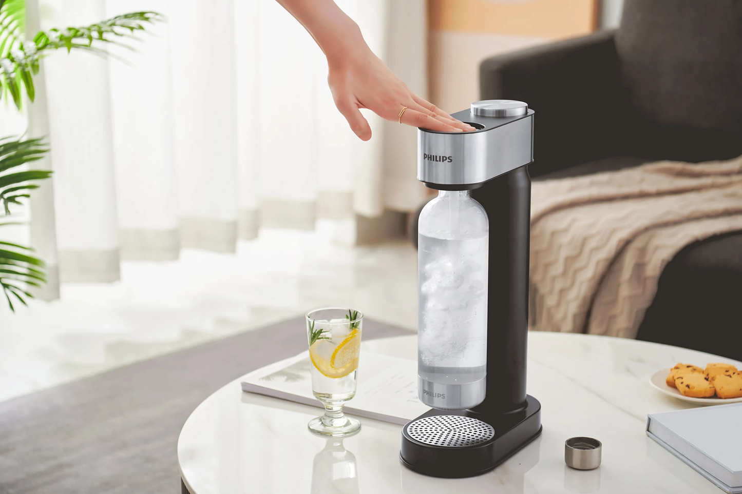 Maquina para hacer agua con gas Philips Soda Maker Gris