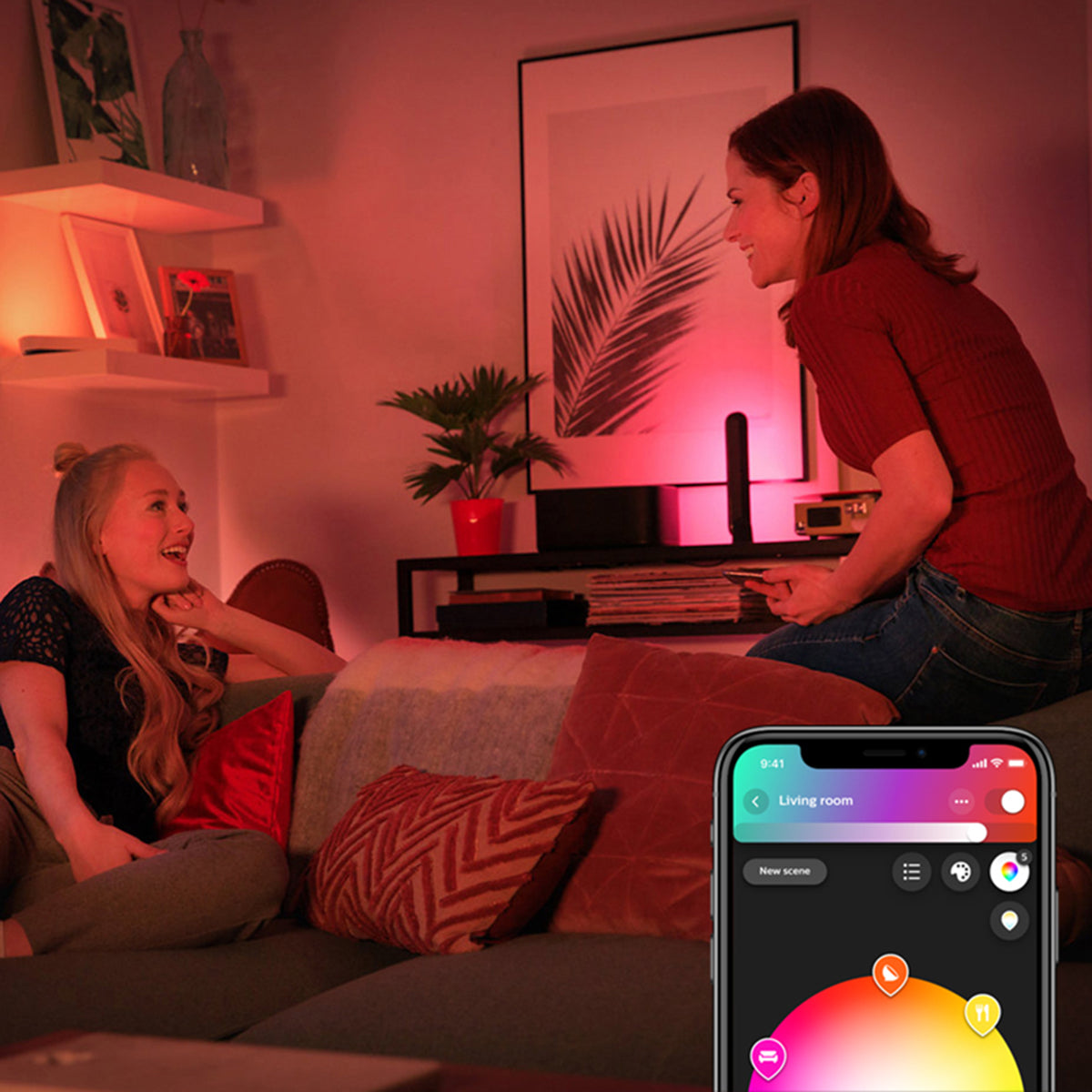 Kit Base Philips Hue Play 2 Barras + Fuente De Alimentacion