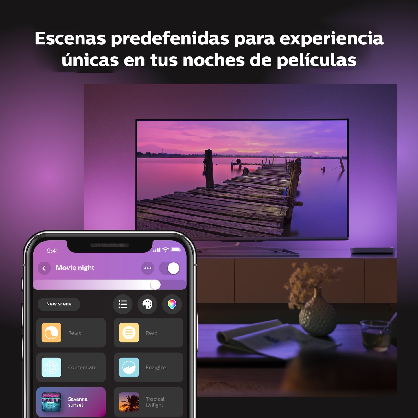Kit Base Philips Hue Play 2 Barras + Fuente De Alimentacion
