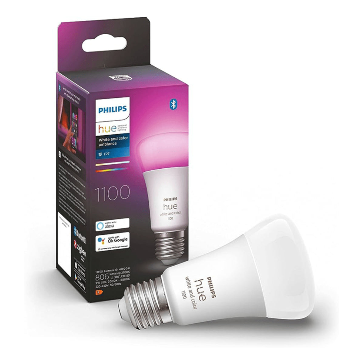 Ampolleta Inteligente Philips Hue E27 Con Bluetooth