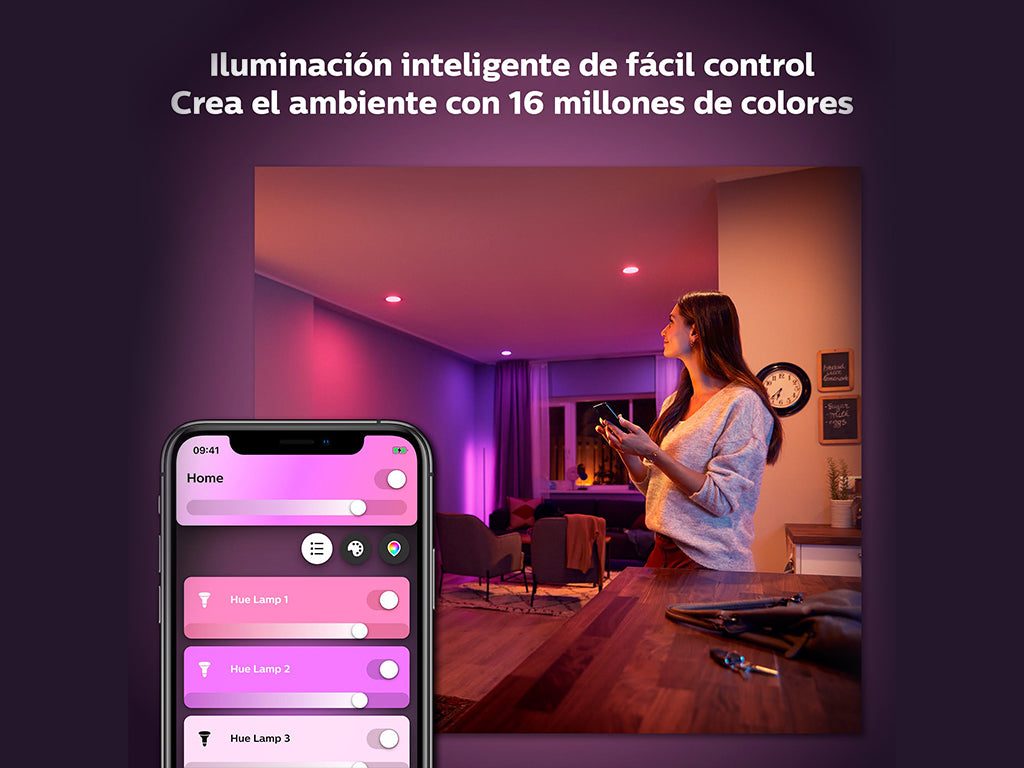 Ampolleta Inteligente Philips Hue E27 Con Bluetooth