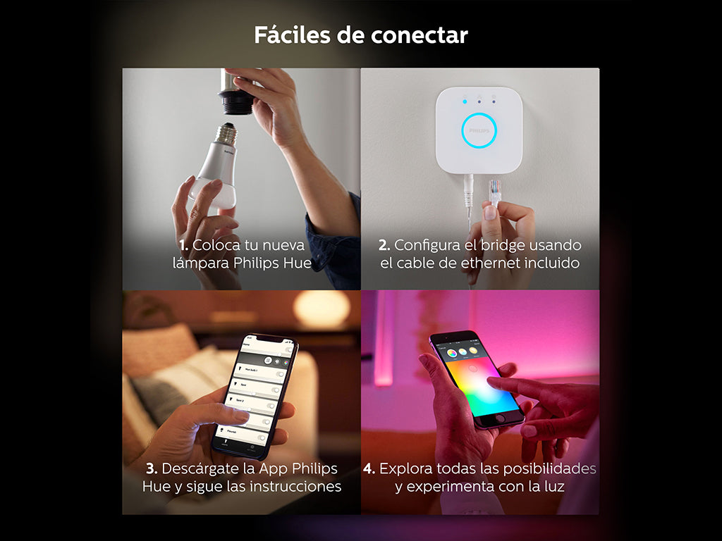 Ampolleta Inteligente Philips Hue E27 Con Bluetooth