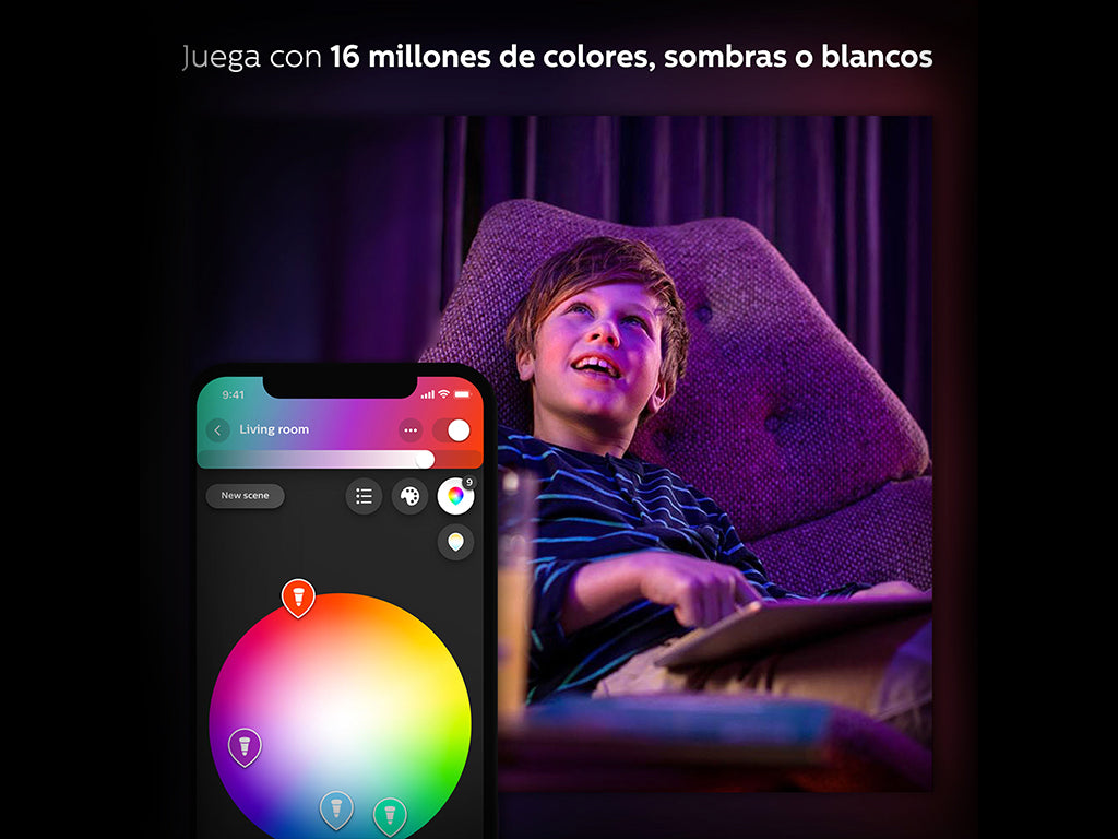 Ampolleta Inteligente Philips Hue E27 Con Bluetooth