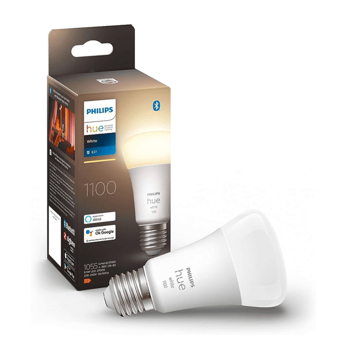 Ampolleta Philips Hue E27 A60 White Inteligente Bluetooth