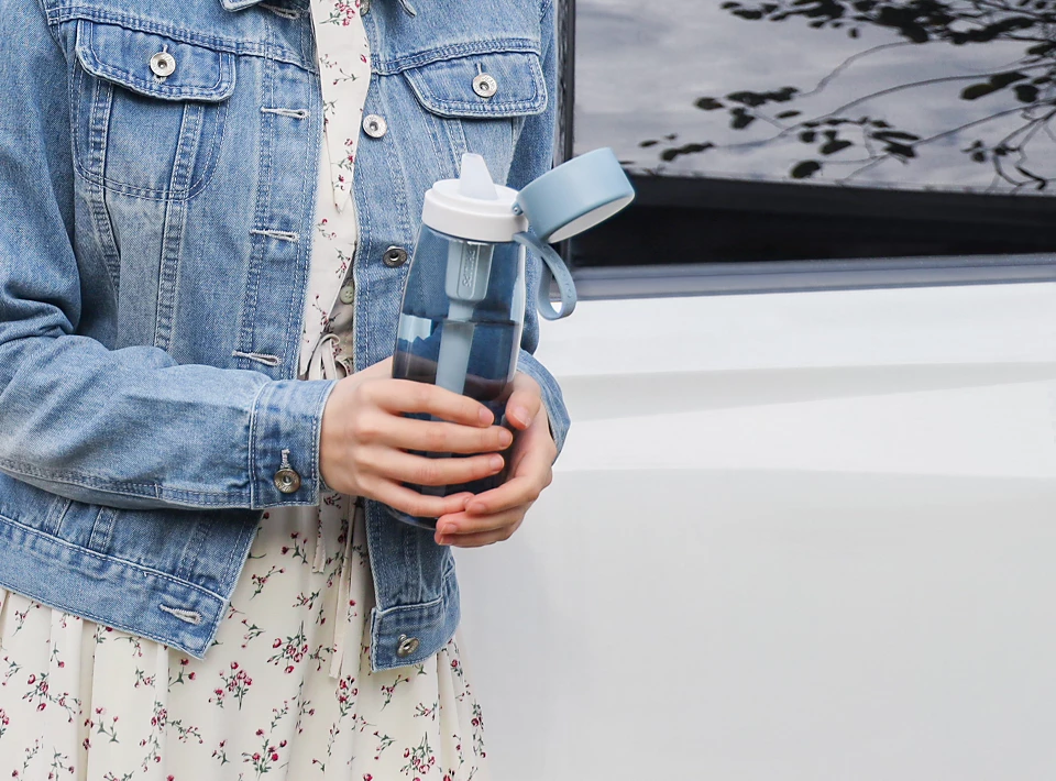 Botella filtrante de agua Philips GoZero Azul 660ML c/filtro