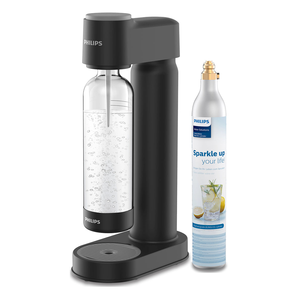 Maquina para hacer agua con gas Philips Soda Maker Negra