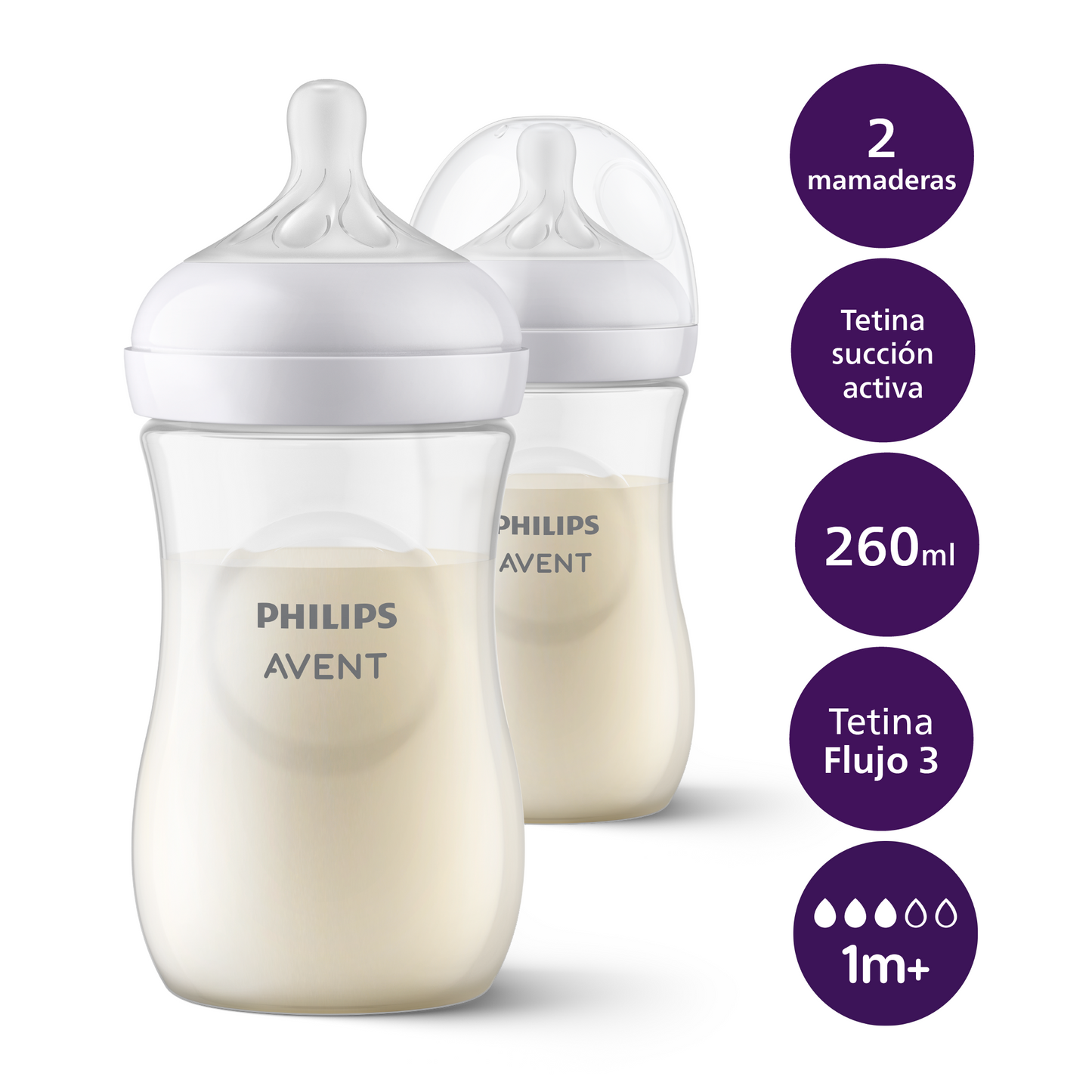 Mamaderas Natural Response Philips Avent SCY903/02 1m+ 260ml