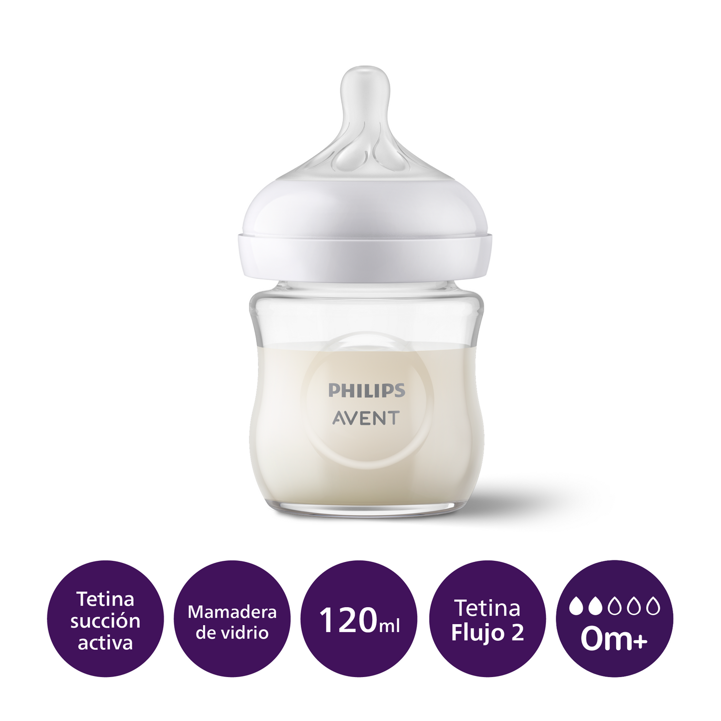 Mamadera de cristal Natural Response Philips Avent SCY930/01
