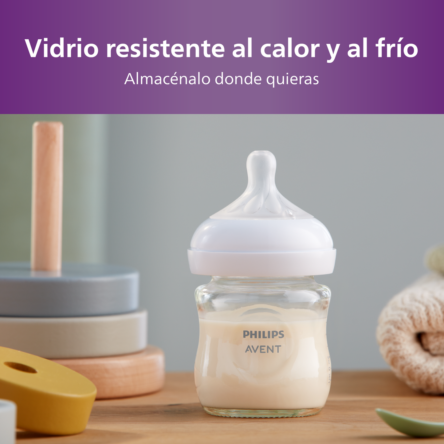 Mamadera de cristal Natural Response Philips Avent SCY930/01