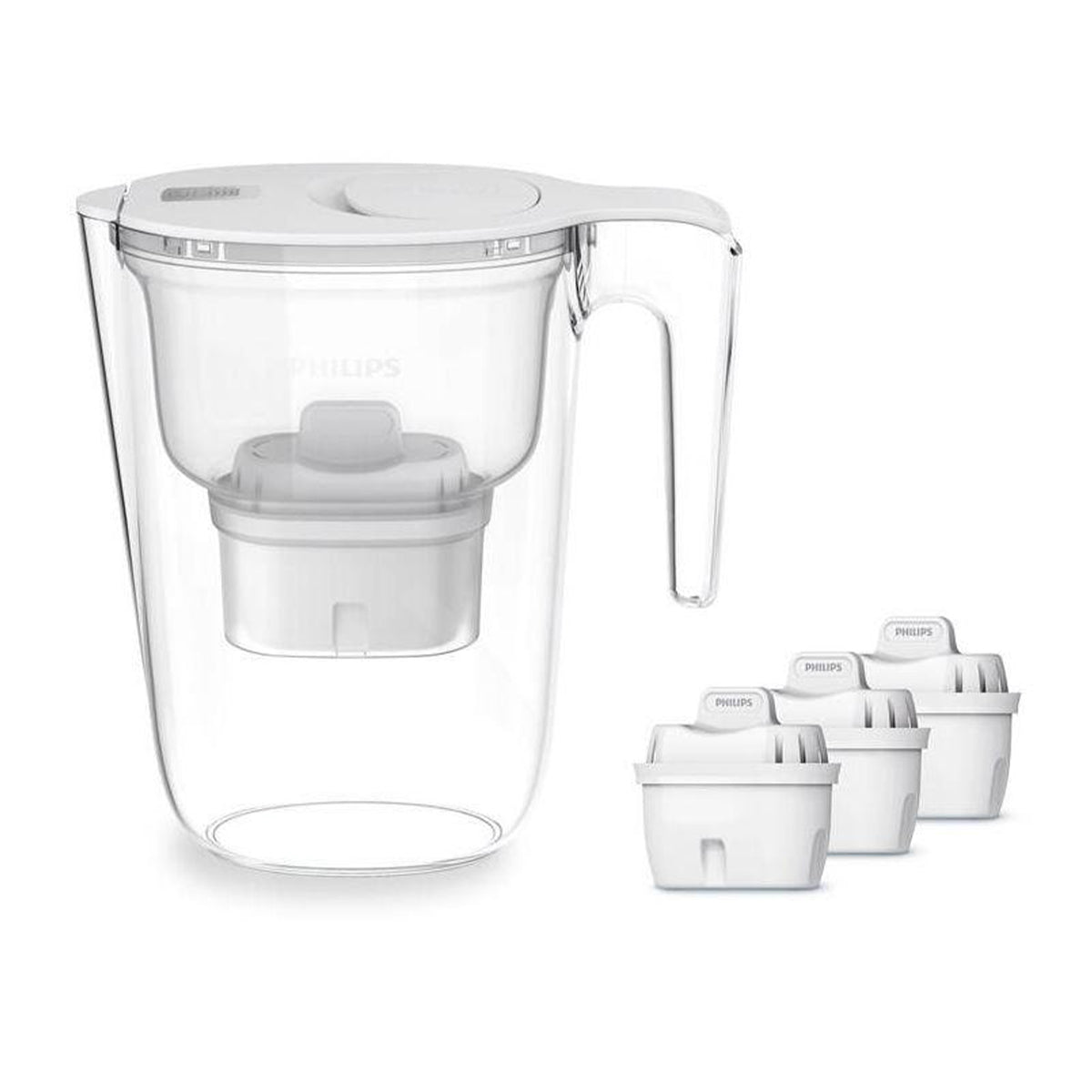 Jarra purificadora De Agua Philips Timer 2.6L con 3 filtros