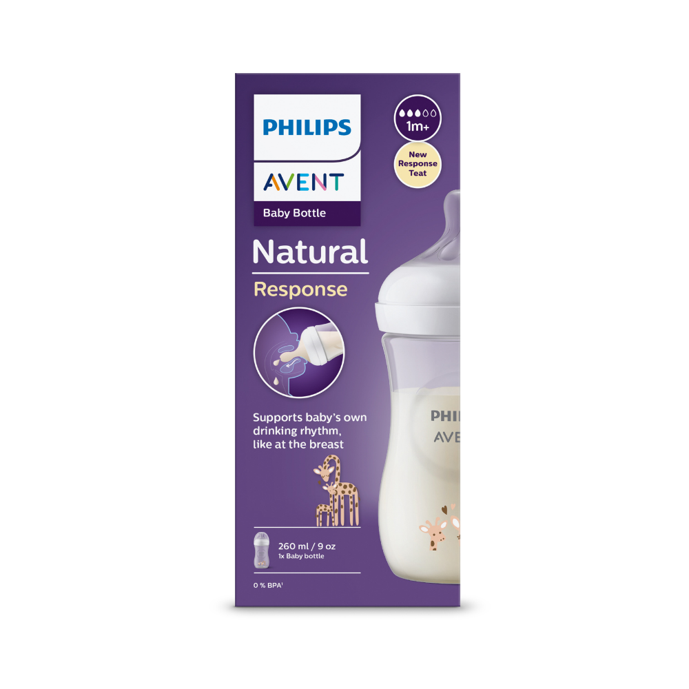 Mamadera Natural Response Philips Avent SCY903/66 1m+ 260 ml