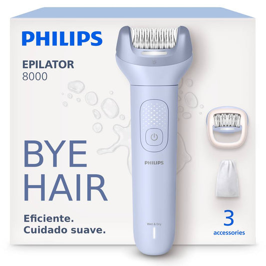 Depiladora Inalambrica Philips Serie 8000 BRE708 Humedo&Seco