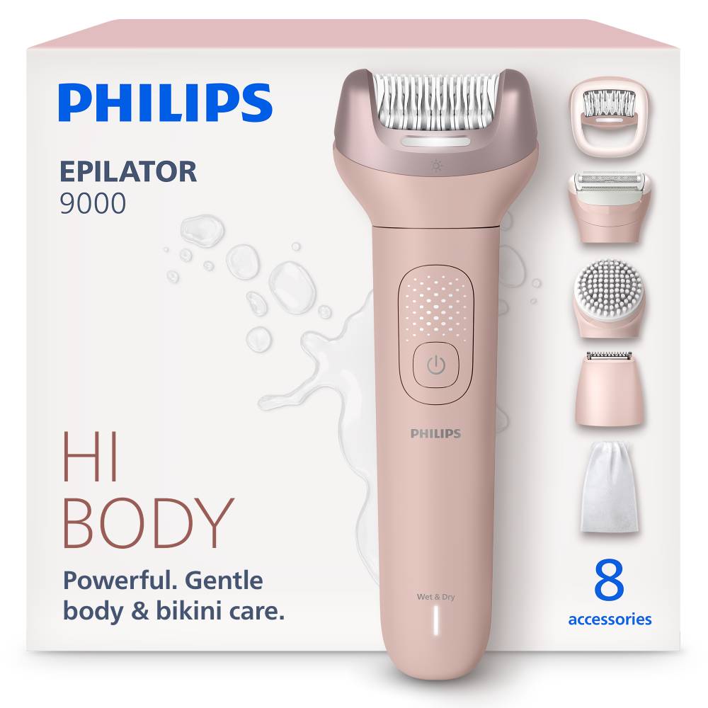 Depiladora Inalambrica Philips Serie 9000 BRE719 Humedo&Seco