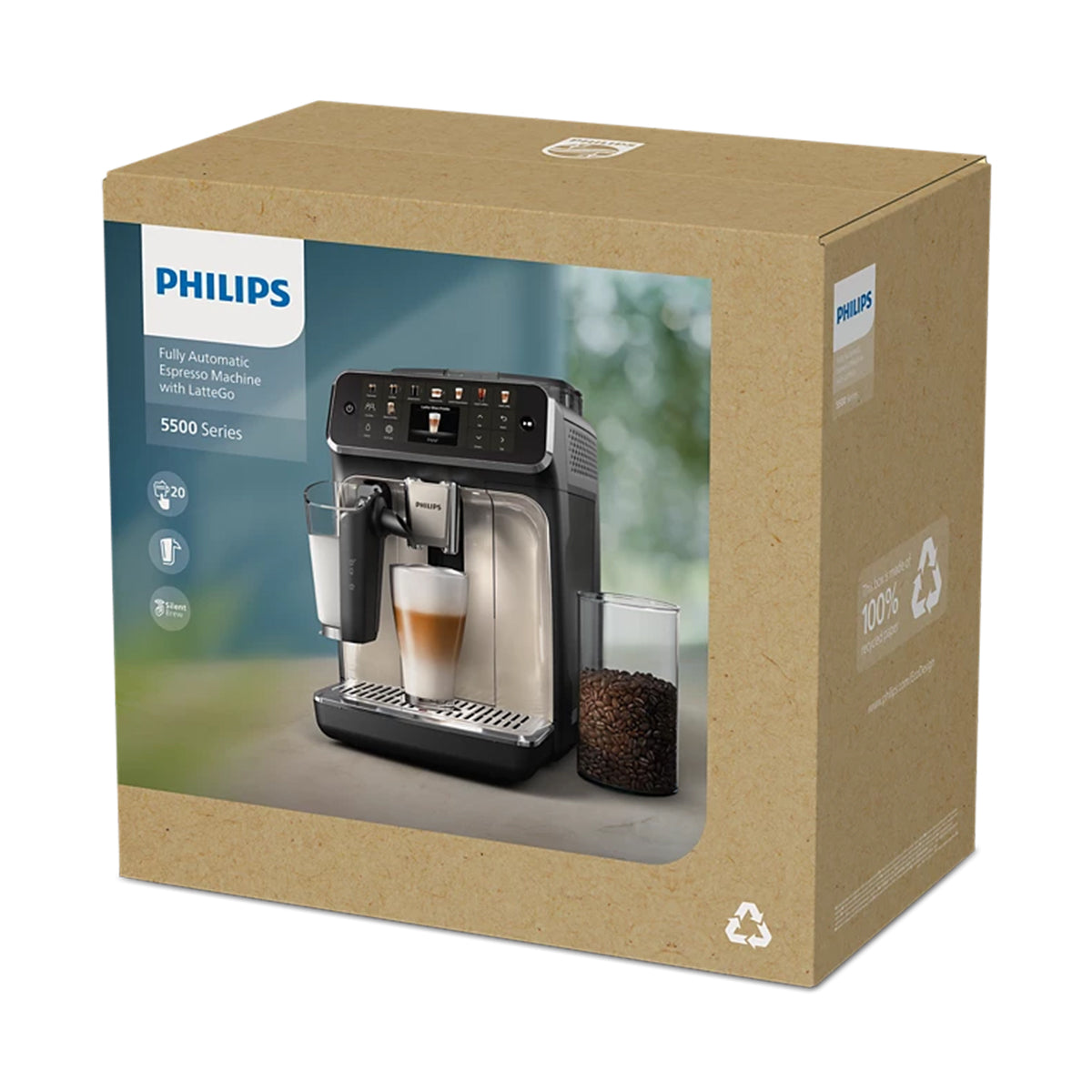 Cafetera espresso automática Philips EP5547/90 Sistema Latte