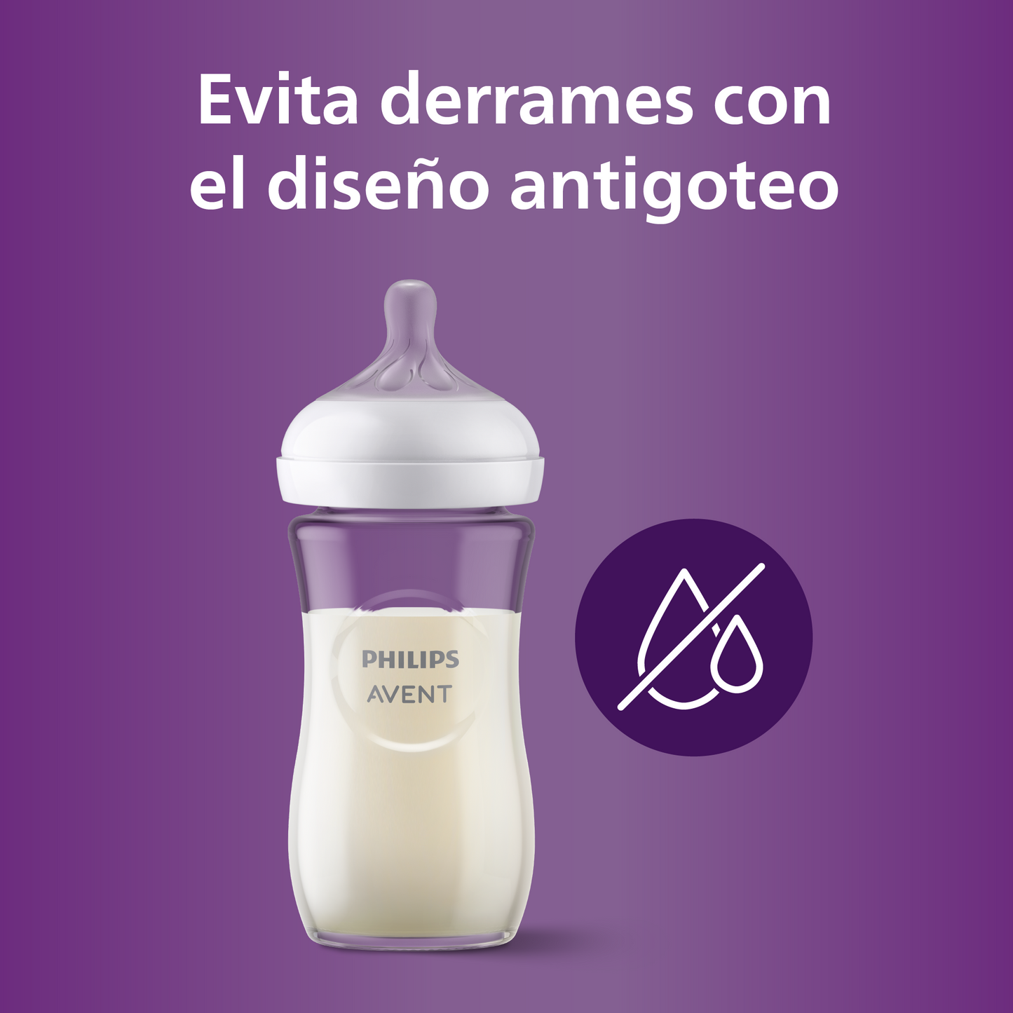 Mamadera Natural Response Philips Avent SCY933/01 1m+ 240 ml