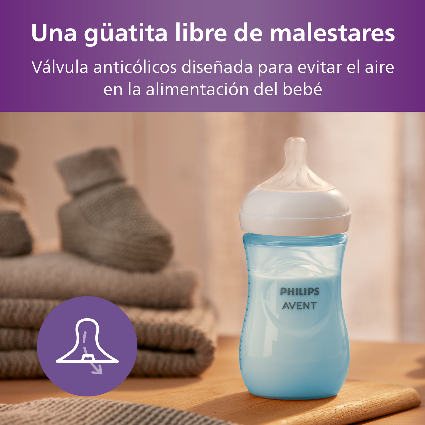 Mamadera Natural Response Philips Avent SCY903/21 1m+ 260ml