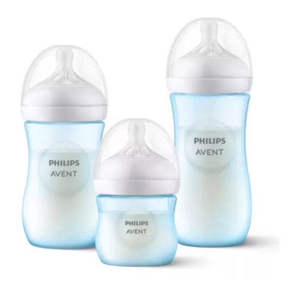 Set Triple Pack Azul AVENT SCD838/29 125ml+ 260ml y 330ml