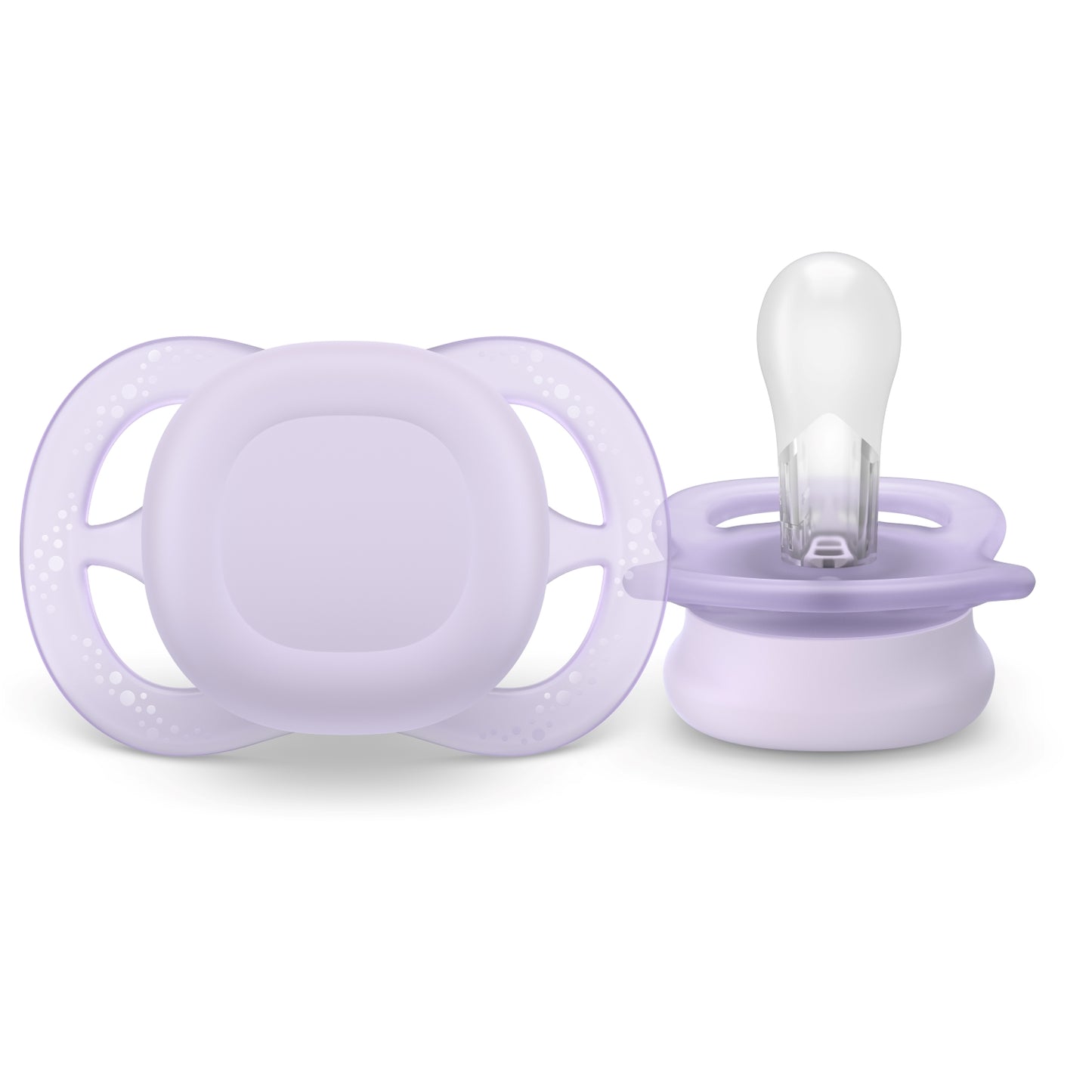 2 Chupetes Avent Ultra Start 0-2m Morado-Amarillo SCF075/01