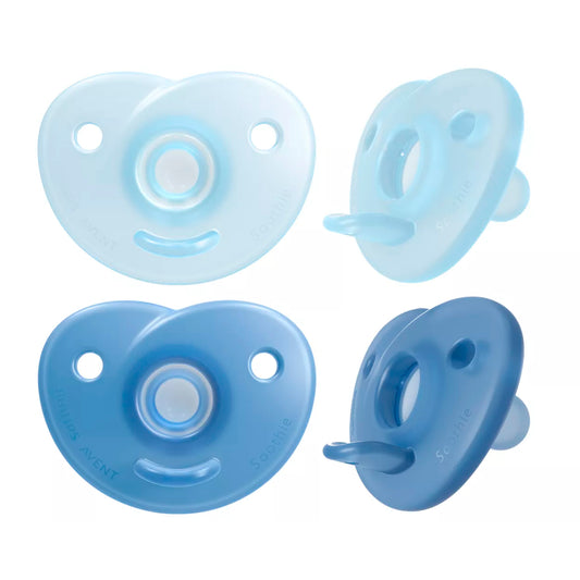 Chupete Soothie 0-3m, x 2, Azul y Azul claro Avent SCF099/21