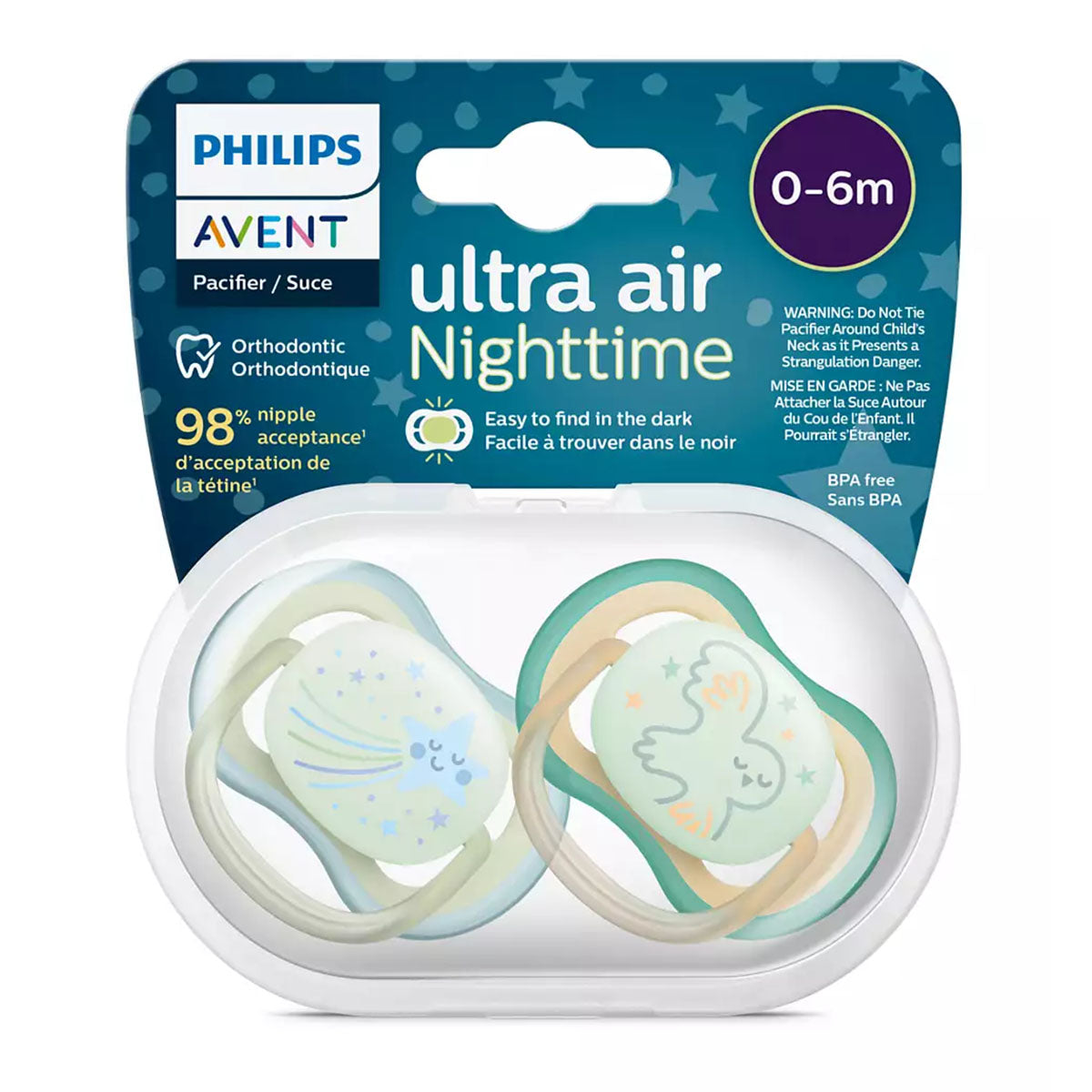 Chupete Philips Avent Ultra Air SCF376/18 Silicona 100%