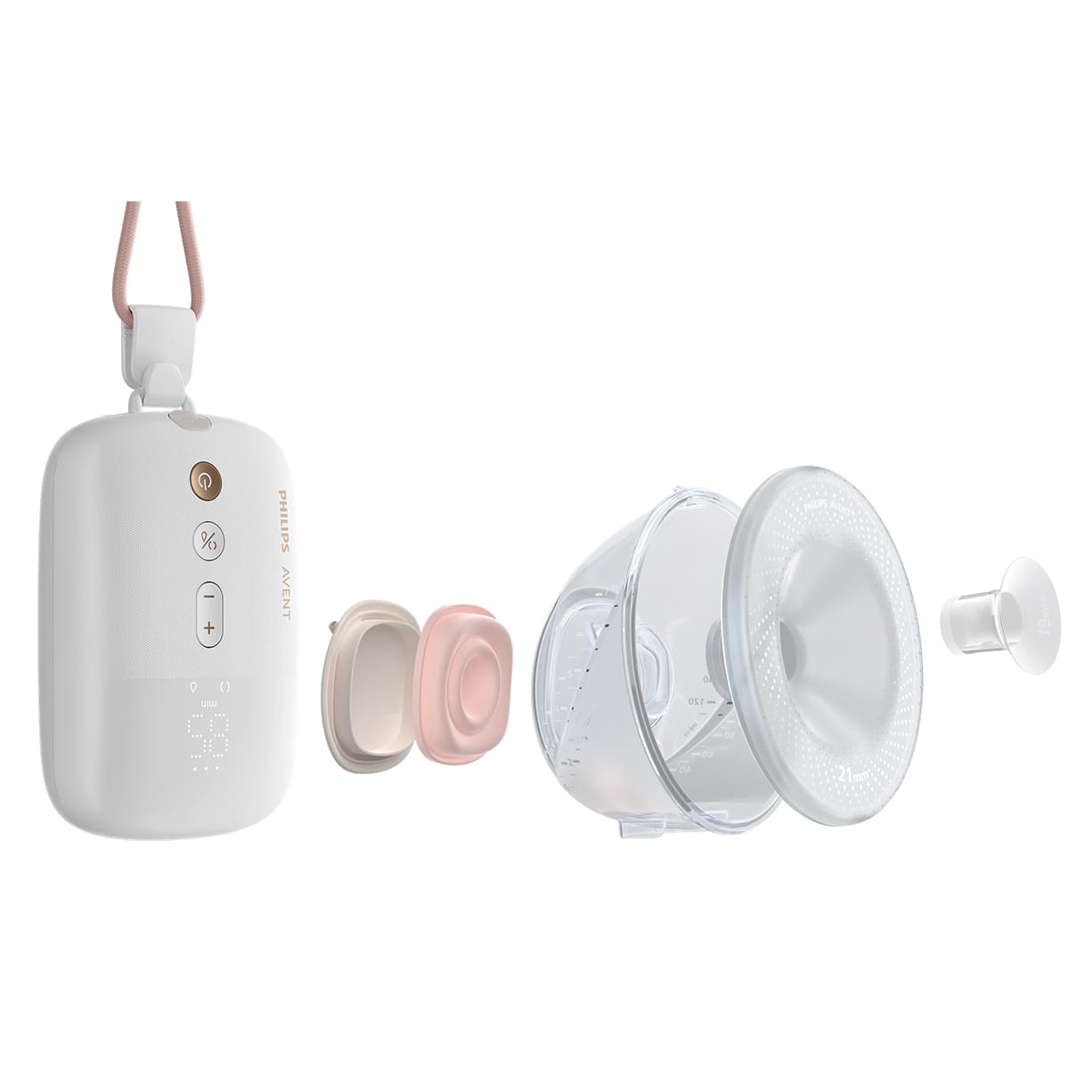 Extractor de leche eléctrico doble Manos libres Avent SCF532