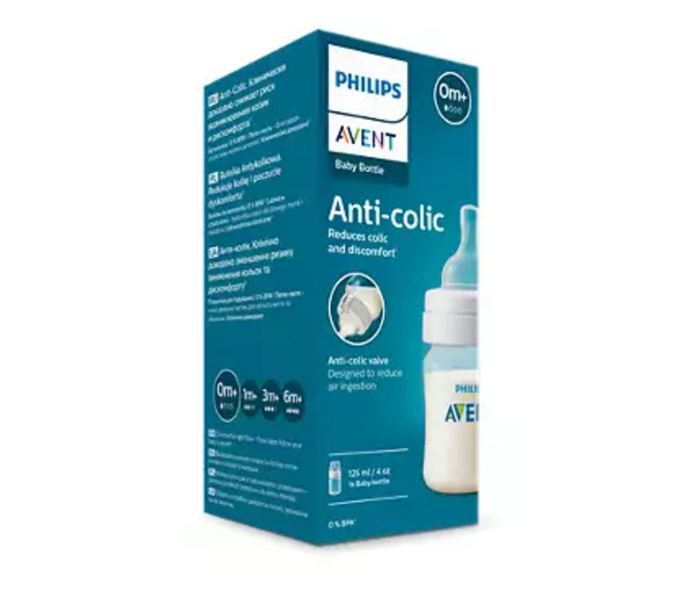 Mamadera Anticólicos Philips Avent SCY100/01 0m+ 125ml
