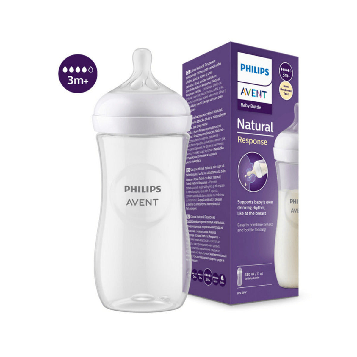 Mamadera Natural Response Philips Avent SCY906/01 3m+ 330ml