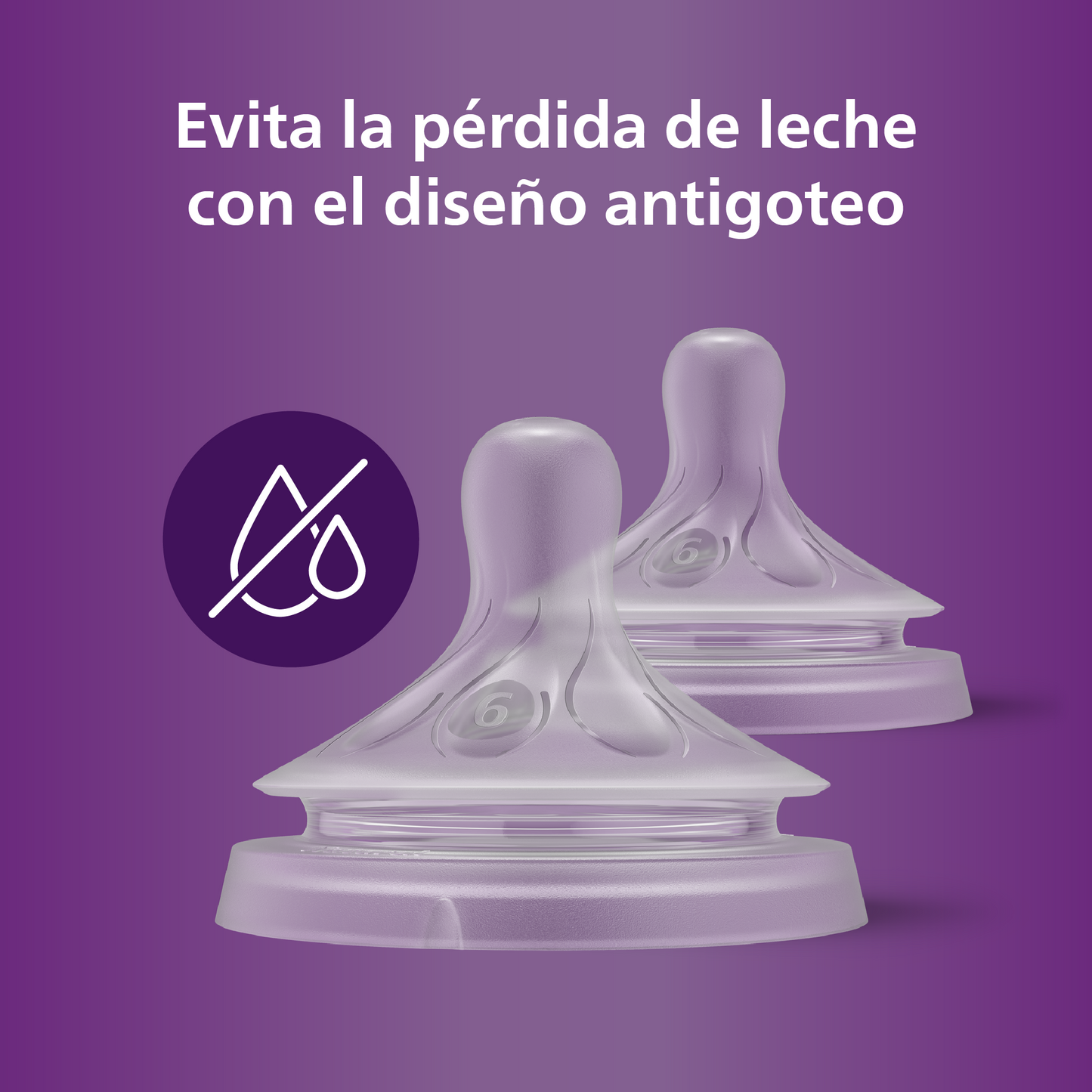 Tetinas Natural Response Philips Avent SCY966/02 6m+ Flujo 6